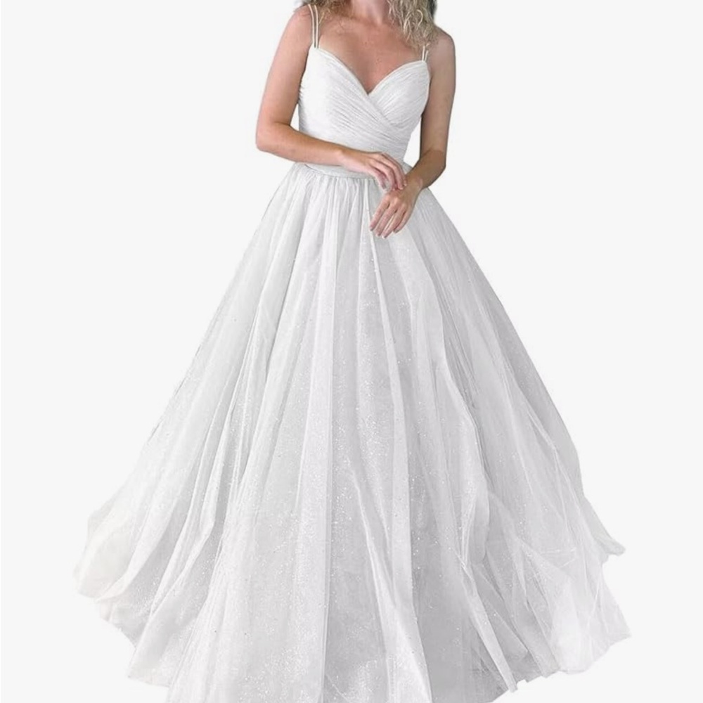 Elegant White Wedding Dress
